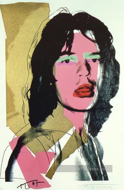 Mick Jagger 3 Andy Warhol Peintures à l'huile